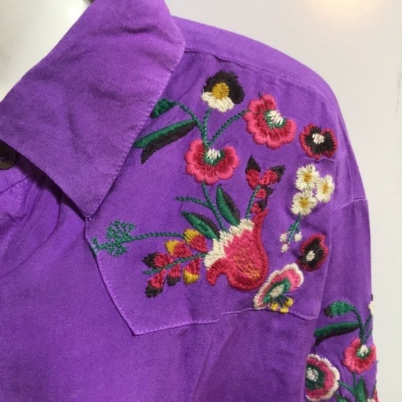 OSO Casuals Flowered Top - NWT 1X - Picture 5 of 8